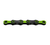 KMC Chaîne DLC 12 compatible route/VTT 126 maillons Noir/Vert