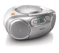 Chaîne Hi-Fi Philips AZ127/12 lecteur CD/CD-R/CD-RW platine cassette tuner FM entrée audio amplification dynamique des basses