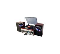 Chaîne Hifi 80W Tourne-Disque Vinyle BM Sonic Inovalley CH14E CD Bluetooth RADIO FM USB Jeu de Lumière OVNI LED