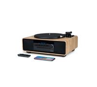 Chaîne HiFi avec platine vinyle intégrée, MIC300TT THOMSON, Système stéréo, Lecteur CD, Bluetooth, 60W, RADIO FM,Affiche l'heure