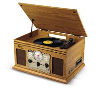 Chaîne HiFi - Evidence Acoustics - EA-PL300-WOOD - Vinyle 33/45/78 - CD Cassette USB SD Bluetooth - 60W Vintage