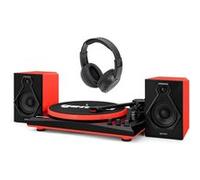 Chaine HiFi Gemini TT-900BR Bluetooth 50W Cartouche Stéréo en Céramique Rouge Noir Noir G