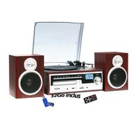 Chaîne Hifi Inovalley CH14E tourne disque vinyle 80W, Cd, Bluetooth, FM et USB + télécommande + clé USB