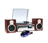 Chaîne Hi-Fi - Inovalley - CH14E - 80W - Bluetooth 4.2 - Jeu de lumière LED OVNI