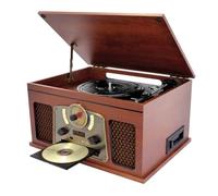 Chaîne Hifi INOVALLEY RETRO10E-BTH-N vinyle avec Fonction encoding, Bluetooth, CD, K7 Audio, FM, USB