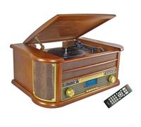 Chaîne HiFi INOVALLEY RETRO29-E Vinyle Style rétro Bluetooth, CD, K7 Audio, FM, USB + télécommande