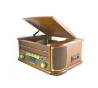 Chaîne Hifi INOVALLEY RETRO29-E vinyle style rétro Bluetooth, CD, K7 Audio, FM, USB + télécommande, Ampoule Culot E27 DIAMS LED