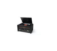 chaine hifi platine vinyle CD USB BLUETOOTH FM avec encodage marron noir
