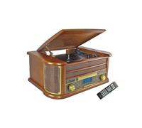 INOVALLEY RETRO29-E Chaine Hifi vinyle style retro Bluetooth - Lecteur CD / K7 Audio / FM / USB