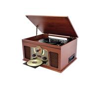 Inovalley Chaîne HiFi RETRO10E-BTH-N Vinyle — fonction d'encodage, Bluetooth, CD, K7, FM, USB