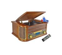 Chaîne Hifi INOVALLEY RETRO29-E vinyle style rétro Bluetooth, CD, K7 Audio, FM, USB + télécommande+Clé USB 32G