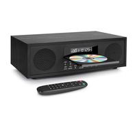 Chaîne HiFi Stéréo CD, Micro Chaîne Hi-FI Bluetooth Radio FM, Entrée Auxiliaire 3.5mm, Lecture USB, Prise Casque Arrière, Mini Chaîne Hi-FI 2x20W, Systèmes Stéréo, Lecteur CD MP3 avec Sortie Audio