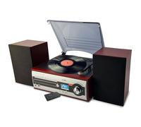 Chaîne Hifi Tourne Disque Vinyle CH14E 80W, Cd, Bluetooth, FM et USB + Télécommande