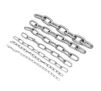 Chaine Inox Chaîne en acier inoxydable 304 de 1 mètre, l'élingue peut être utilisée for les balustrades jardin, le remorquage d'animaux domestiques et vêtements suspendus(M3)