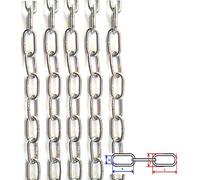 Chaine inox Diamètre du maillon Ø 3mm inox A2 - VENDU AU METRE