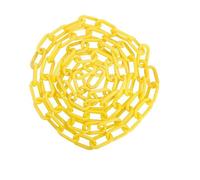 Chaîne jaune | Lien de blocage d'allée réglable de 1 m | Chaîne de décoration de clôture de jardin, pour limitation de zone de contrôle de la circulation, stationnement, chantier, entrepôt, quai de