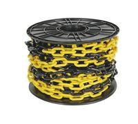CHAÎNE JAUNE/NOIR 8 mm SUR DÉVIDOIR - 25 m Noir G