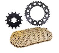 Chaîne Kit de pignon de chaîne de transmission pour moto 520 14T 44T, compatible avec Honda CBR250 MC14 1986 CBR250 MC17 1987-1988 NSR250 86 VT250 Chaine Moto(520H O 14T 44T)