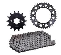 Chaîne Kit de pignon de chaîne de transmission pour moto 520 14T 44T, compatible avec Honda CBR250 MC14 1986 CBR250 MC17 1987-1988 NSR250 86 VT250 Chaine Moto(520H 14T 44T)