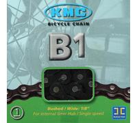 KMC Chaîne vélo B1 Large Unisexe 1V Noir 1/2" x 1/8" 112 maillons