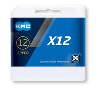 chain KMC, X12, silver/black, 126 links, box