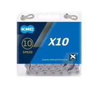 Chaine KMC X10 10 vitesses 114 Maillons Silver