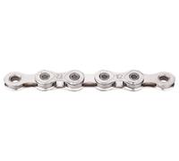 KMC Chaîne de vélo X12 Silver – 1/2" x 11/128", 126 maillons, 12 vitesses, revêtement nickel, argent