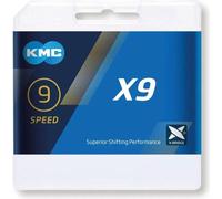 Chaîne KMC X9 argent/gris 1/2 X 11/128" 122Gl argent,gris