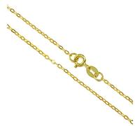 Chaîne Mailles Forçat en Argent Plaqué Or Jaune - 46cm