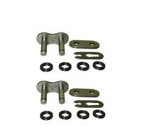 Chaîne Maillon principal de connexion de chaîne à anneaux X 520, compatible avec Honda, Yamaha, Suzuki et Kawasaki Chaine Moto(2 PCS)