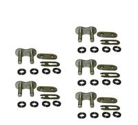 Chaîne Maillon principal de connexion de chaîne à anneaux X 520, compatible avec Honda, Yamaha, Suzuki et Kawasaki Chaine Moto(5 PCS)