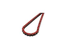 chaine moto 420 doppler 134m renforcee couleur rouge