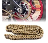 Chaîne Moto 525 O-Ring 120 Maillons avec Maillon Rapide Maître pour Kawa.saki Ninja ZX-7RR 1996-2001, Ninja ZX9R 2002-2003, Z1000 2010-2015, L'or
