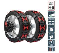Chaine neige montage frontal ultra résistante montage facile pour pneu 195/80R15 POLAIRE 0110-PXGA-39