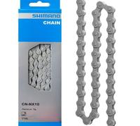 Chaîne NEXUS CN-NX10 1 pans, 114 maillons Shimano, fermeture à rivets, 1/2" x...
