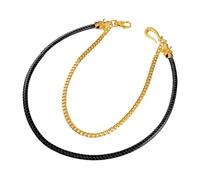 Chaine Pantalon Chaîne de pantalon en cuir for pantalon de cow-boy, avec accessoires de taille for jeans cubains(Gold)