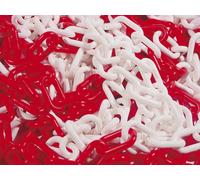 Chaine plastique rouge/blanche 25m nø8 eco TALIAPLAST - 530100