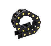 Chaîne porte-câble de câble Chaîne porte-câbles de 1 mètre avec connecteur d'extrémité, plusieurs tailles for pièces de machine de routeur CNC(25x77 mm)