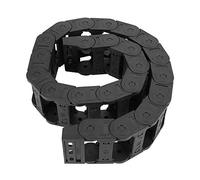 Chaîne porte Câbles 100cm 25 x 57mm Câble Chaîne de Traînage Longue Nylon Noir Ouvrir Chaine de Transmission pour Imprimante 3 Dimensions Machines-outils CNC
