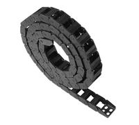 Chaîne porte-câbles 7 x 15 mm, type fermé, en nylon souple plastique, 1 m, avec connecteurs d'extrémité for imprimante