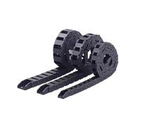 Chaîne porte-câbles à ouverture et fermeture de ty Chaînes de câbles série 7-18, Transmission de fil, ligne de remorquage en plastique, Machine de gravure CNC(1PC,18x25)