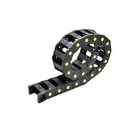 Chaîne porte-câbles à ouverture et fermeture de ty Type de pont à chaîne, ouverture des deux côtés, 25x38, 25x60, 25x75, 25x100mm, Transmission remorquage en plastique(Other Radius Remarks,20x25mm)