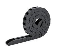 Chaîne Porte Câbles, Chaîne de Traînage Chaîne de Transmission, Longueur 1 m, Chaîne de Transport en Nylon Renforcé Noir Pour l'Imprimante 3D CNC Machines,10 x 15 mm