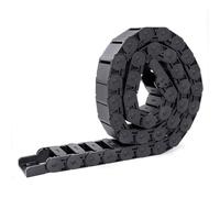 Chaîne Porte Câbles, Chaîne de Traînage Chaîne de Transmission, Longueur 1 m, Chaîne de Transport en Nylon Renforcé Noir Pour l'Imprimante 3D CNC Machines,15 x 30 mm