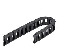 Chaîne porte-câbles de 1 mètre, 18x25, 18x37, 15x30, 15x20 mm, type pont, non ouvrante, en plastique, for machine.