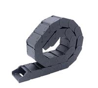 Chaîne porte-câbles de 1 mètre J25F.2.S, type fermé, ouverture des deux côtés, 25 x 38 mm, dimensions 57, 50, 60, 75, 77, 100, 103, 10