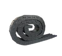 Chaîne porte-câbles semi-fermée, ouverture intérieure, rayon de courbure 28 38 48 60 75 mm, 18 x 18 18 x 25 18 x 37 18 x 50, 1 m