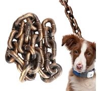 Chaîne pour chien de taille moyenne | Poignée flexible pour les chiens durs, les animaux de compagnie de grande et moyenne taille laissés sur des chaînes métalliques empêchent les fractures Fabriqué