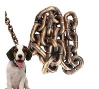 Chaîne pour chien de taille moyenne | Poignée flexible pour les chiens durs, les animaux de compagnie de grande et moyenne taille laissés sur des chaînes métalliques empêchent les fractures Fabriqué