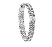 Chaîne pour chien en acier inoxydable robuste de 25 mm - Ne se décolore pas, idéal pour les pitbulls et les chiens de grande race (argent, 70 cm)